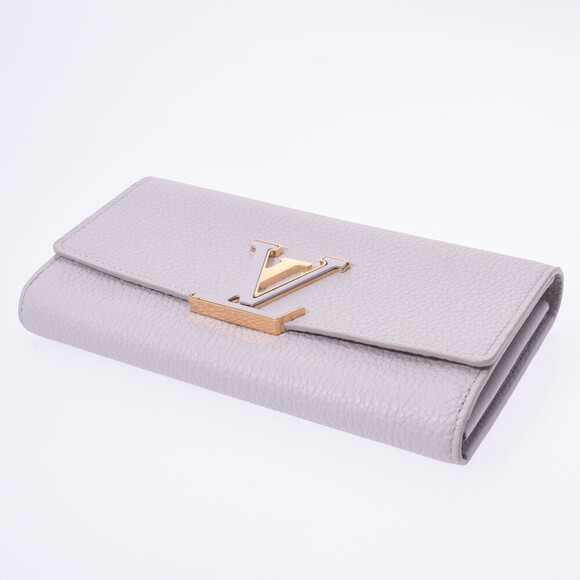 Louis Vuitton Portefeuille Wallet Capucines Bloom Gray Taurillon Long - Picture 7 of 12